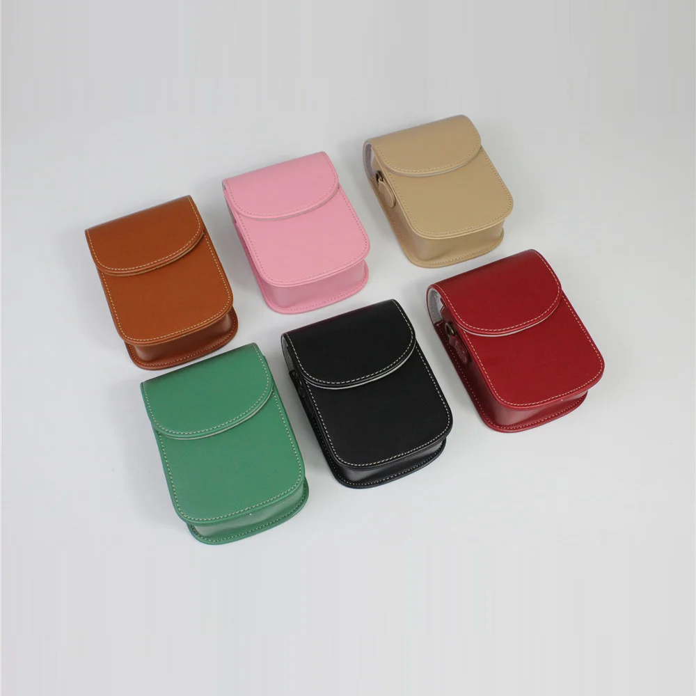 Camera Bag Case For Canon PowerShot SX730 SX740 SX740HS SX720 G7XII G7XIII G7X2 G7X3 G9X G9XII With Strap Universal PU Leather