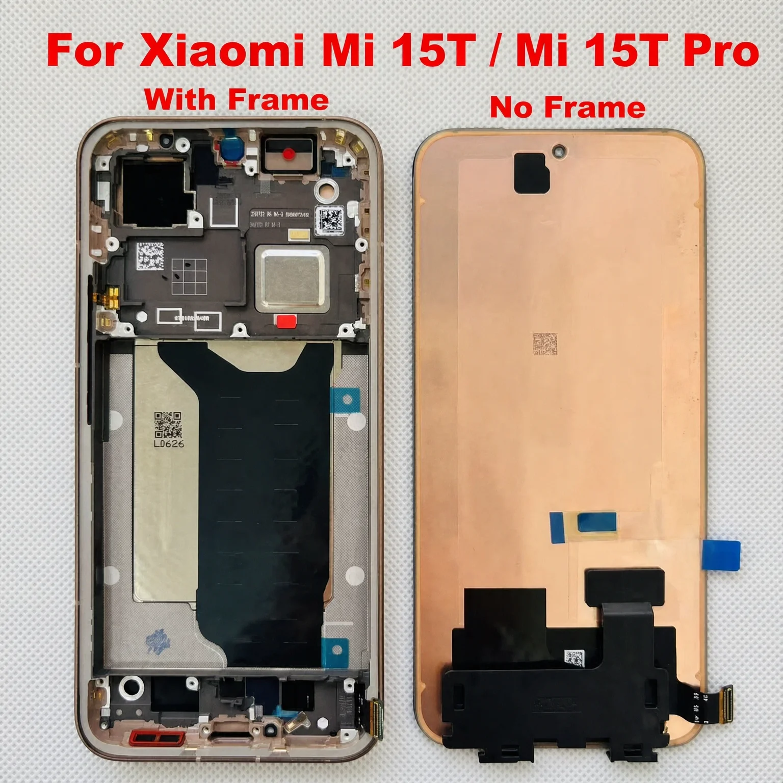 6.83 Inch AMOLED Display Touch Screen Digitizer Assembly for Xiaomi 15T 25069PTEBG 15T Pro 2506BPN68G