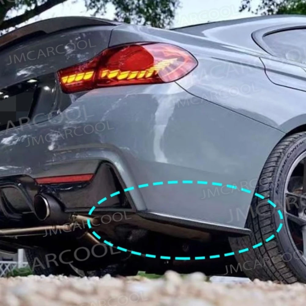 

Carbon Fiber Rear Splitters Lip Flaps For BMW 4 Series F32 F33 F36 M Sport 2014-2019 FRP Rear Bumper Splitters Car Accessories