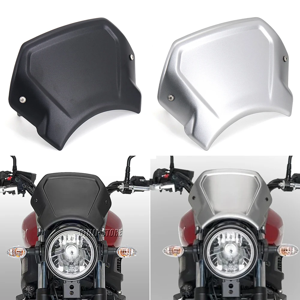 

Motorcycle Cafe Sports Frontal Plate WindScreen Windshield Deflector For YAMAHA XSR900 XSR-900 2016-2021 XSR 900 2018 2019 2020