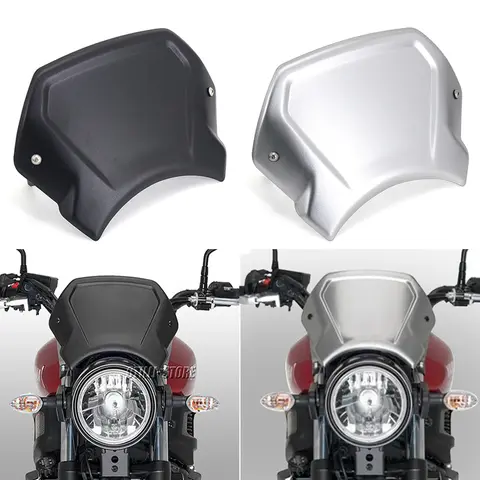 오토바이 카페 스포츠 정면 플레이트 윈드 스크린 윈드 실드 디플렉터 For YAMAHA XSR900 XSR-900 2016-2021 XSR 900 2018 2019 2020