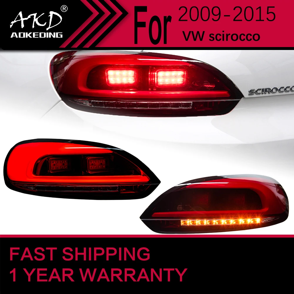 

Car Lights for VW scirocco LED Tail Light 2009-2015 scirocco Rear Stop Lamp Brake Signal DRL Reverse Automotive Accessories