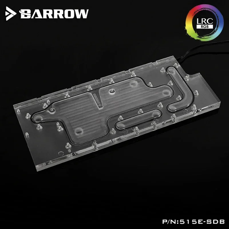 Barrow 515E-SDB,Waterway Boards For Phanteks 515E/515ETG Case,LRC RGB v2,For Intel CPU & Single/Double GPU Building