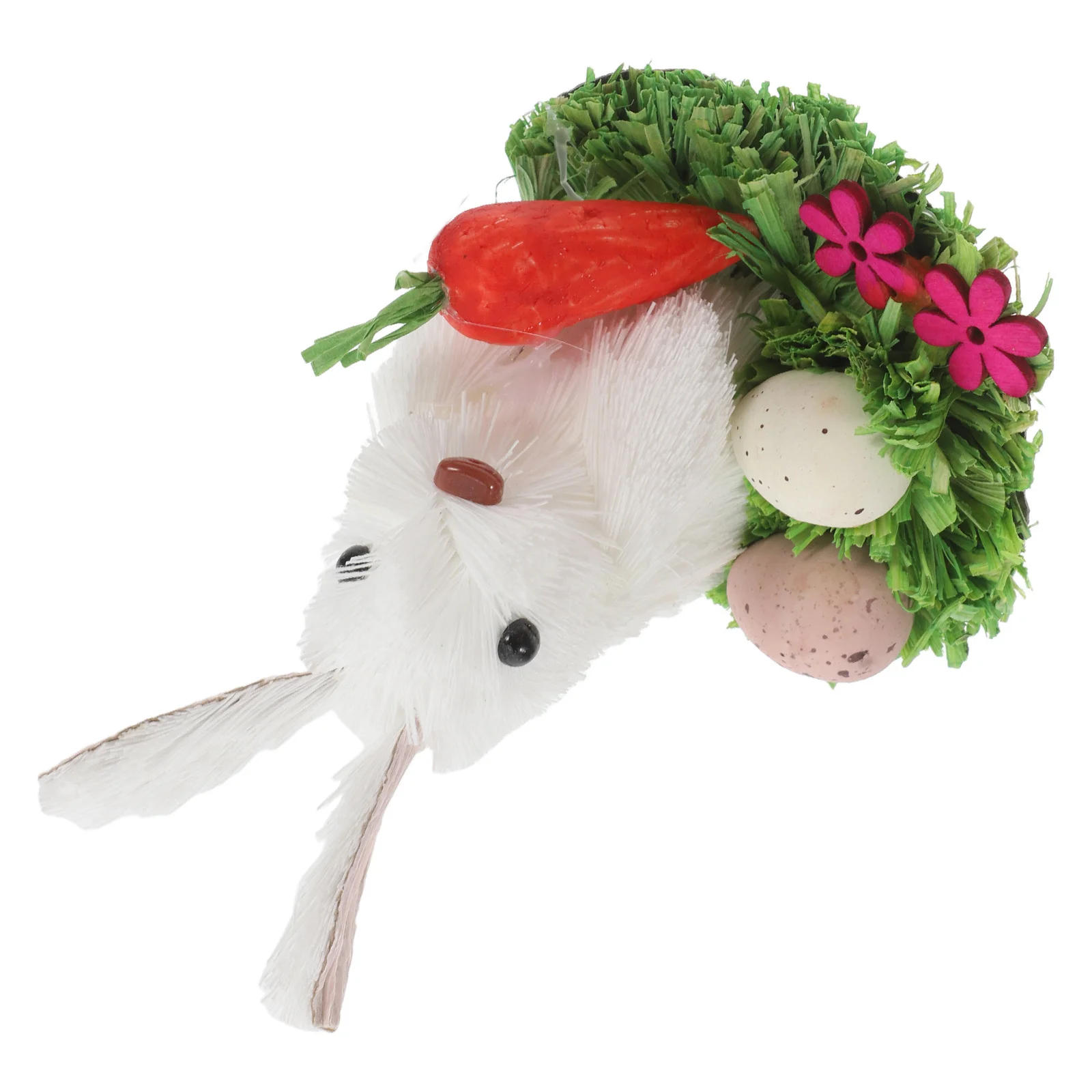 

1pcs Easter Straw Bunny Decoration, Rabbit Garden Statue For Indoor Outdoor Farmhouse Decor, Easter Yard Craft, Tabletop Spring