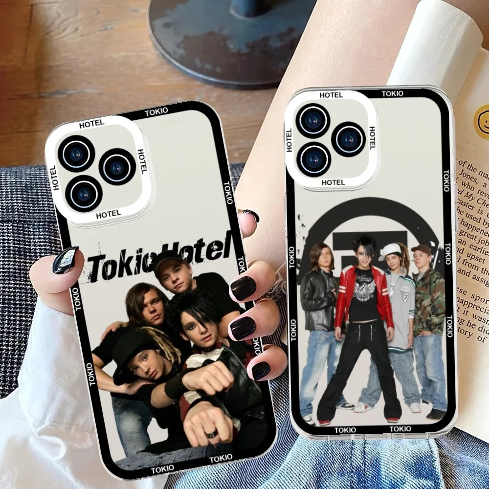 Tokio Hotel Hot Band Phone Case For iPhone 11 12 Mini 13 14 Pro Max Transparent Shell