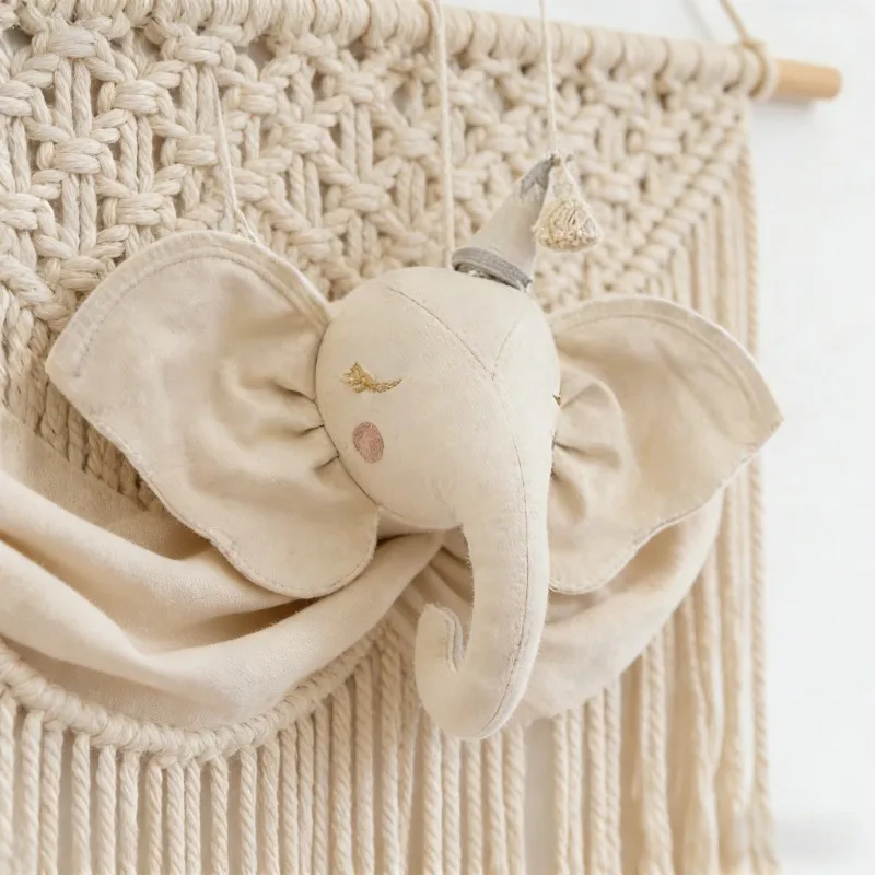 Handgemachte Filz Tiere Kopf INS Zimmer Dekor Elefant Einhorn Plüsch Spielzeug Tier Köpfe Wand Dekoration Für Kinder Weiche Installieren