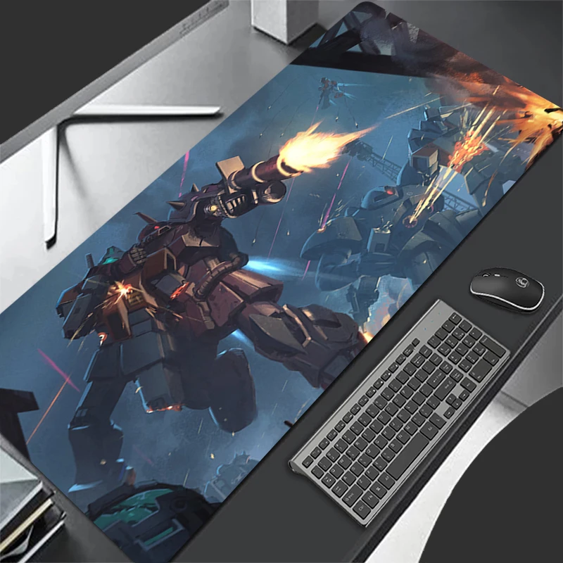 Mouse Pad Large Mechanical Warrior Gundam Zaku II Gamer Keyboard Mat Pads Gaming Desk Protector Mousepad Deskmat carpet Mousepad