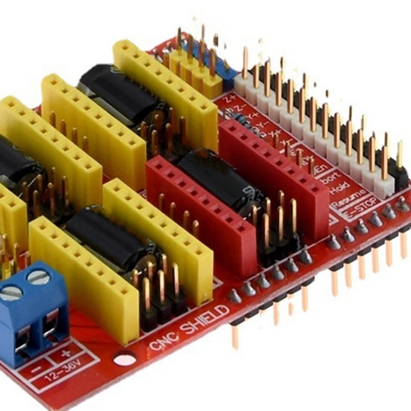 4-Lead Nema17 محرك متدرج 17HS4401S + CNC-Shield V3 آلة الحفر + 4 قطعة A4988 سائق لوح تمديد طقم طابعة ثلاثية الأبعاد