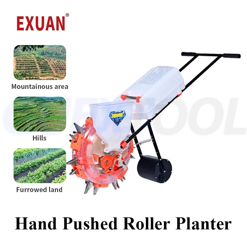 Manual Push Roller Seeder Multi Functional Manual Push Planting And Sowing Machine For Corn And Peanut Grain Precision On-demand