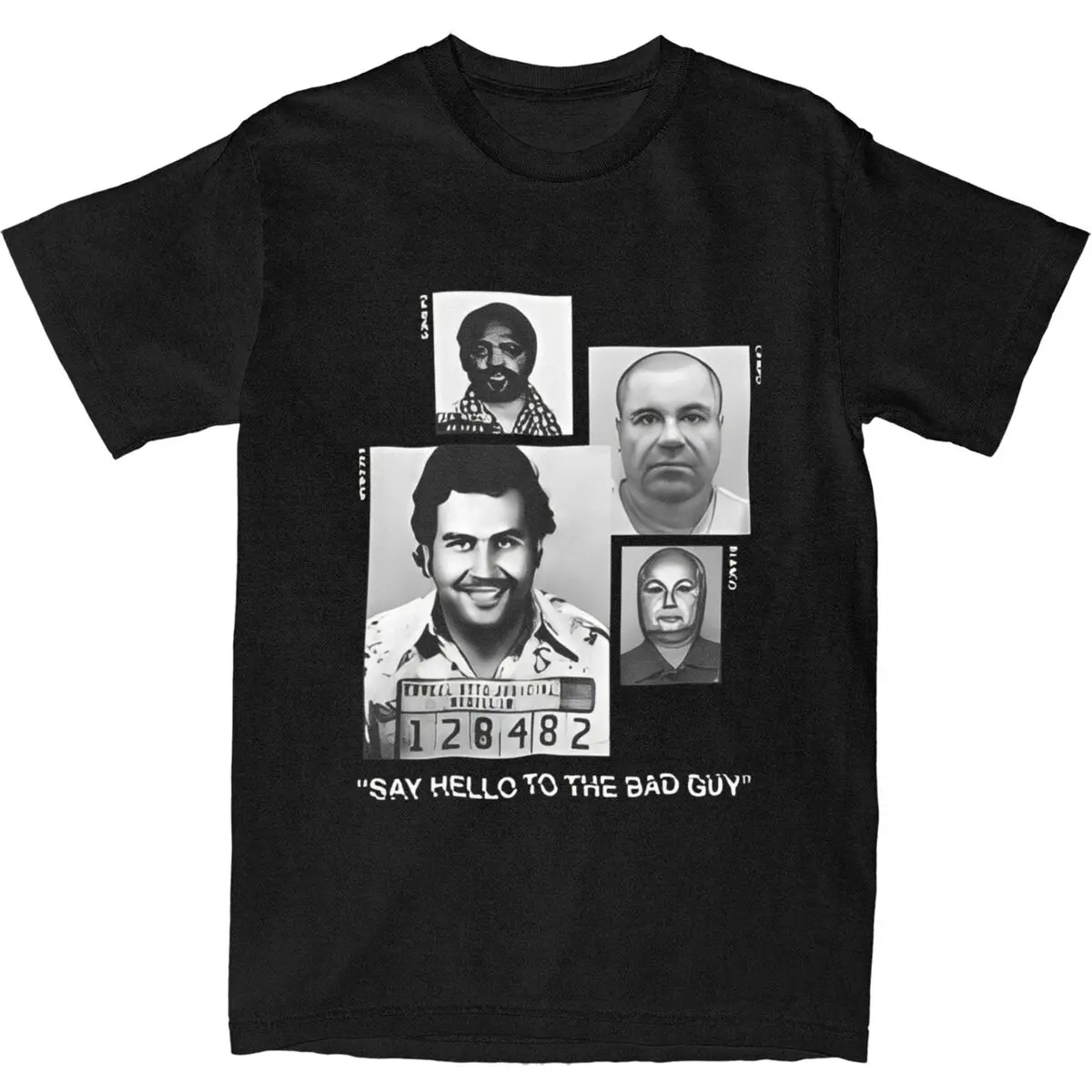 Vintage T Shirt Pablo Escobar Vintage 100% Cotton T-Shirts Art Movie Cool Hippe Tshirt for Men Summer Y2K Retro Pattern Clothes