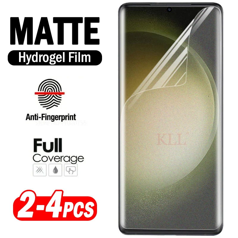 

2-4pcs Matte Full Curved Hydrogel Film for Samsung Galaxy S23 S22 S21 S20 Plus Note 20 Ultra Screen Protector not glass