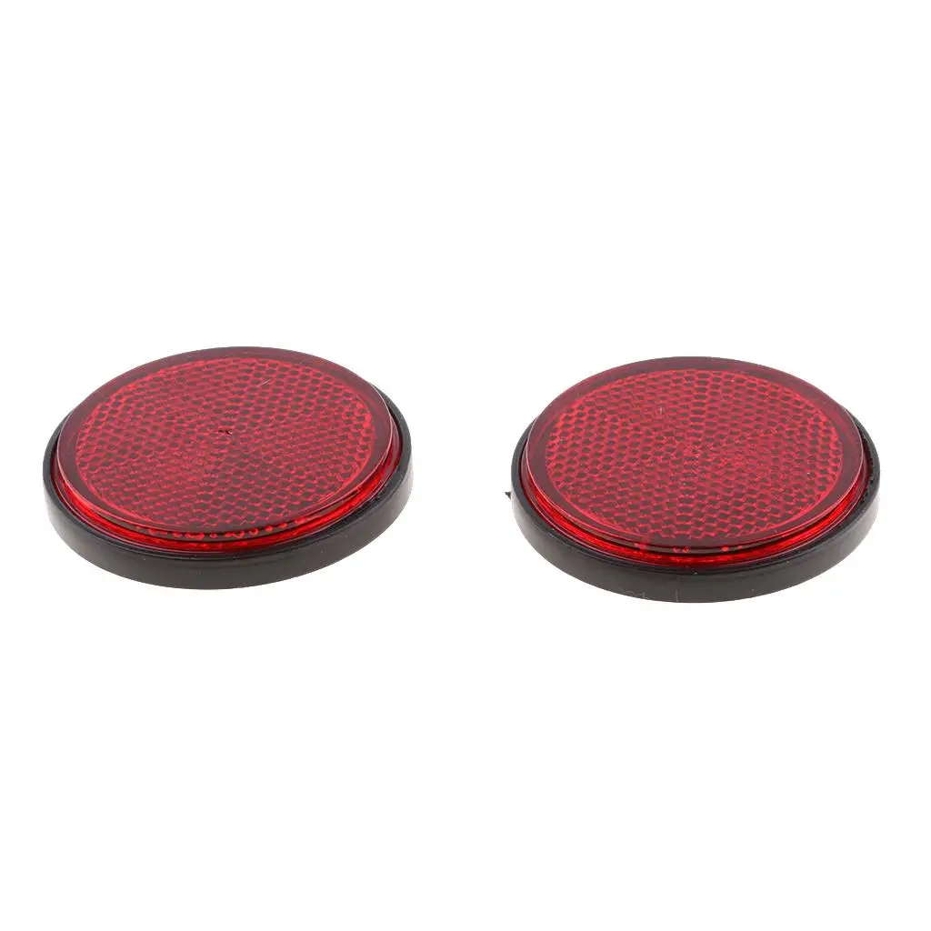 100% Brand New Plastic Round Reflective Warning Reflector Fits for Motorcycle/Bicycles/ATVs/ Dirt Bike etc