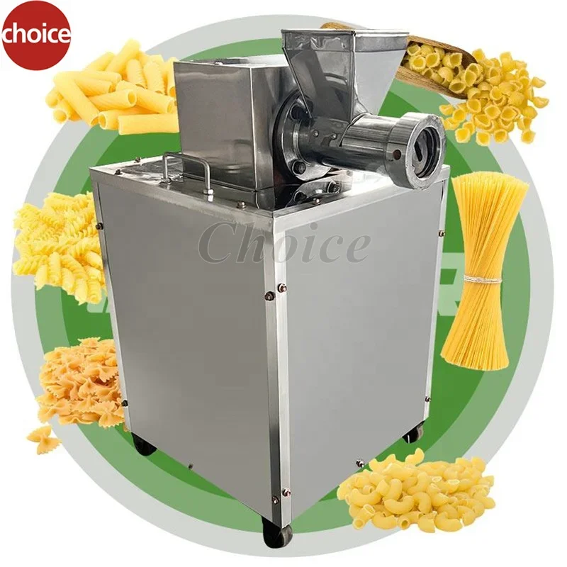 Commercial Single Screw Extruder Fusilli Macaroni Makaroni and Pasta Make Machine 10 Kg/h Industrial 100kg Per Hour