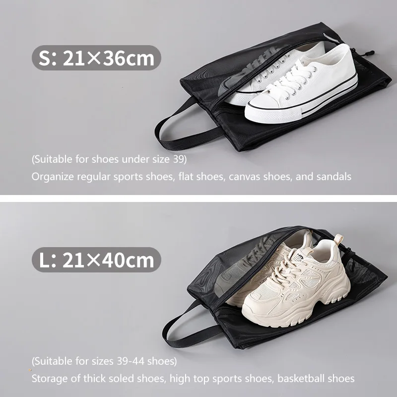 حقيبة تخزين من النايلون الأسود من SHIMOYAMA مع مقبض وحقيبة حمل محمولة ومتينة من نوع الإغلاق بسحاب