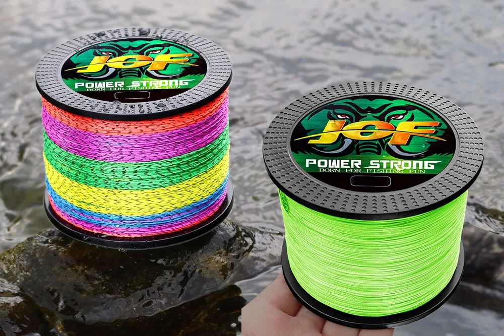 JOF 4X Geflochtene PE-Angelschnur 100M 300M Multifilament Hochfest Abriebbeständig Glatter Wurf Salzwasser Süßwasser – Detail 18