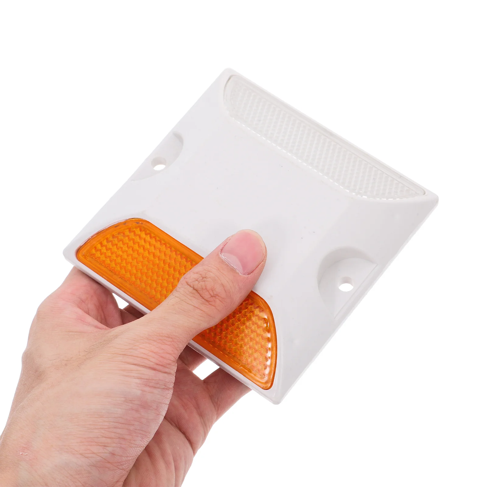 2 قطعة ترصيع الطريق العاكسة علامات سلامة الطرق السريعة المتينة لممر المرآب وقوف السيارات عاكسات رؤية القيادة الليلية