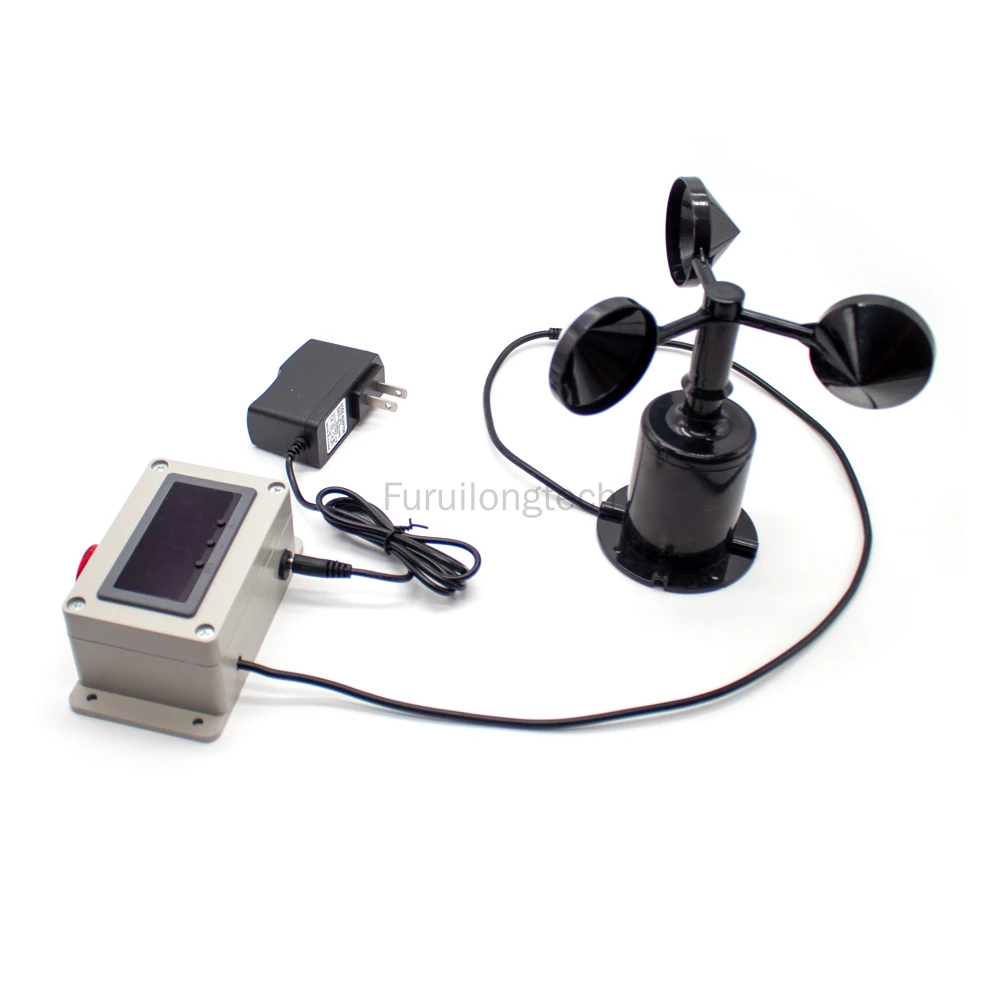 

0-30M/S Tower Crane Anemometer Construction Site Wind Meter Alarm Wind Speed Test Meter Waterproof Sensor