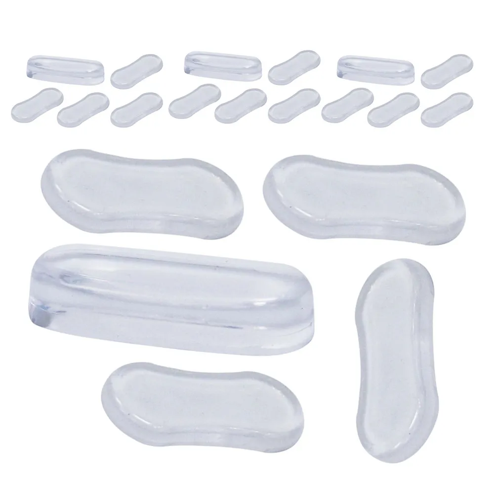 20Pcs Toilet Lid Protector Pads Silicone Adhesive Bumper Cushions Transparent Reduction Soft Impact Absorber
