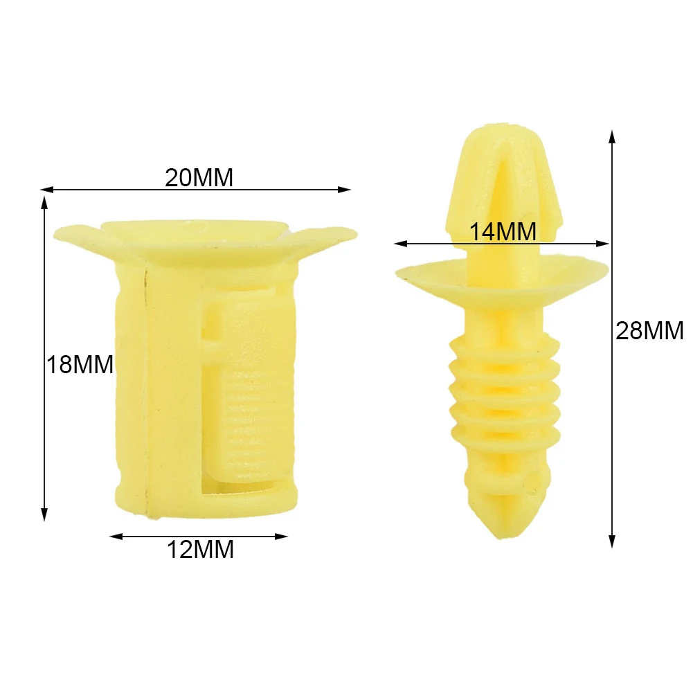 Fastener Clip 1 Pc 1310861 1310862 Accessories Dash Insulator Front Parts Plastic Replacement Durable For Ford