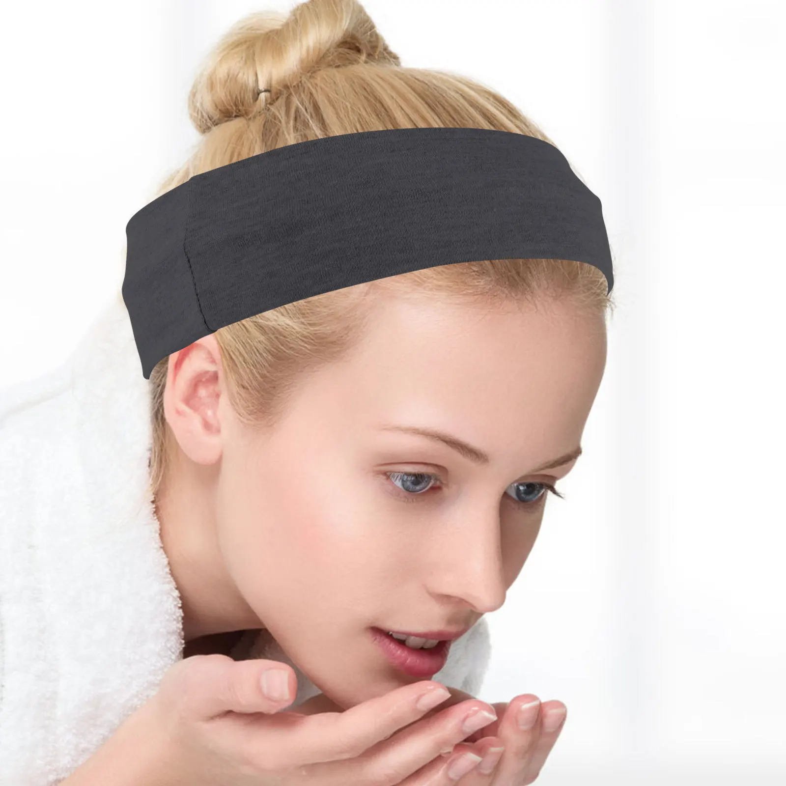 

16Pcs Elastic Workout Headbands for Women Sports Yoga Running Sweat Bands Gym Accessories Sports Headbands Running Headband