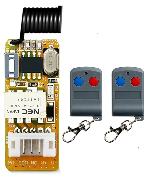 Push Button Saving Mini Relay Contact RF Wireless Switch 3.7v4.2v5v7.4v9v12v 433 Smart Home Small Tiny Remote Switches ASK