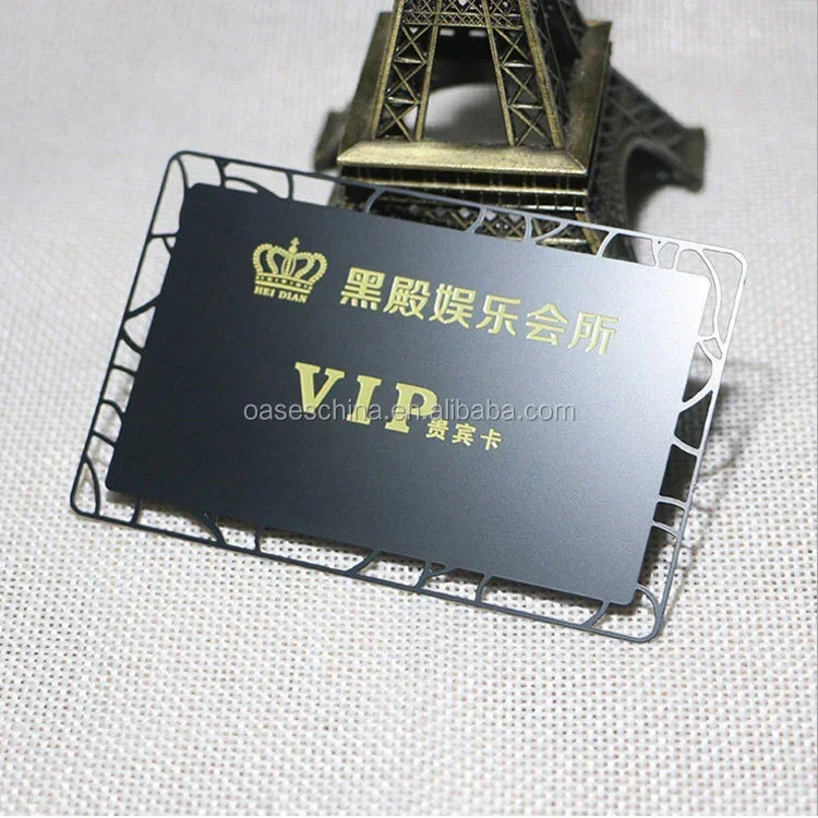 

Wholesale Customized Chip Credit Card Material Electroplated Metal Black Matte Stainless Steel Card Blank Metal Card