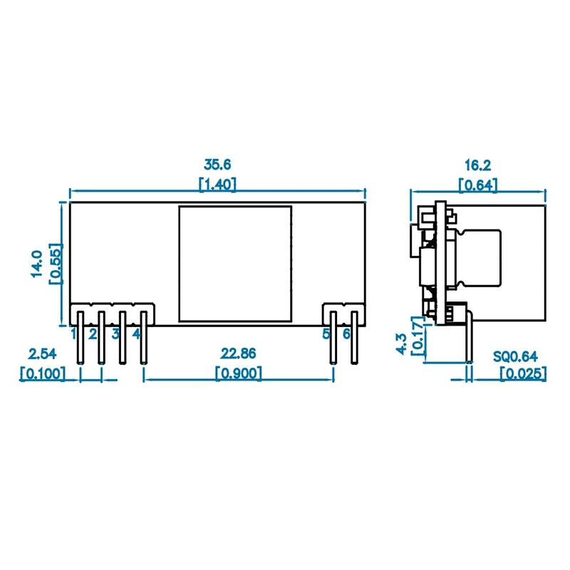 Efficient SDAPO DP1435 Embedded Pin Type Standard 48V Small Size PoE Module