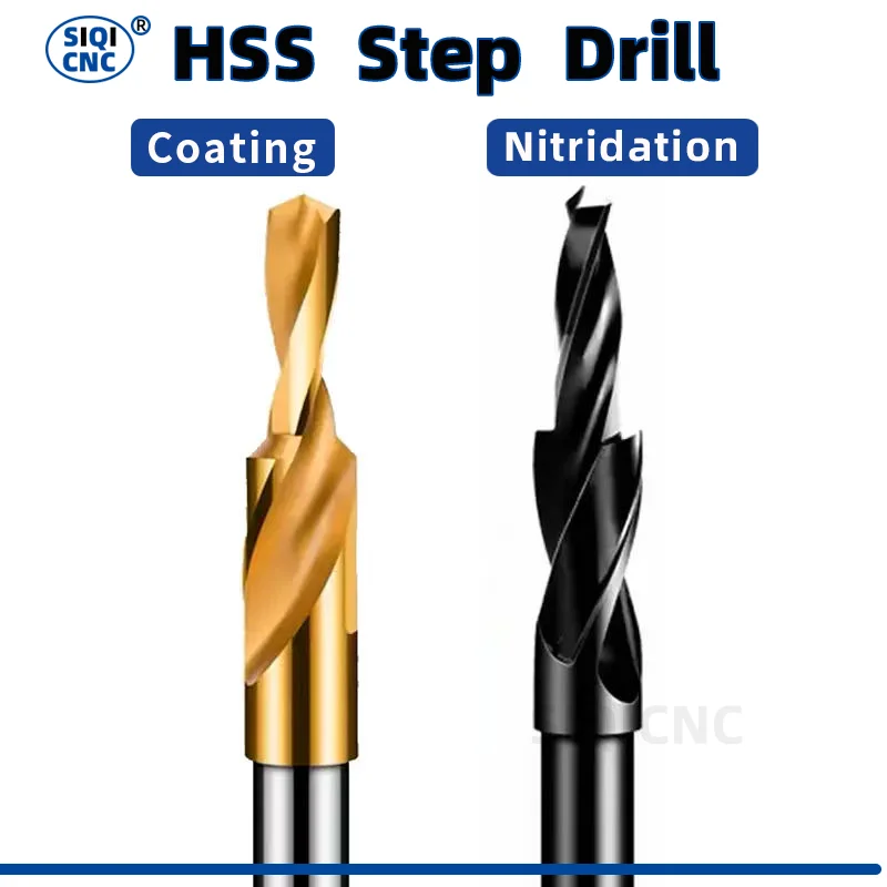 RIGTIP Counterbore Twist Step Drill M35 Cobalt/HSS Dual Cutting Bit HSS for Metal 90 180 Degree M3 To M12 Cone Drilling Tool