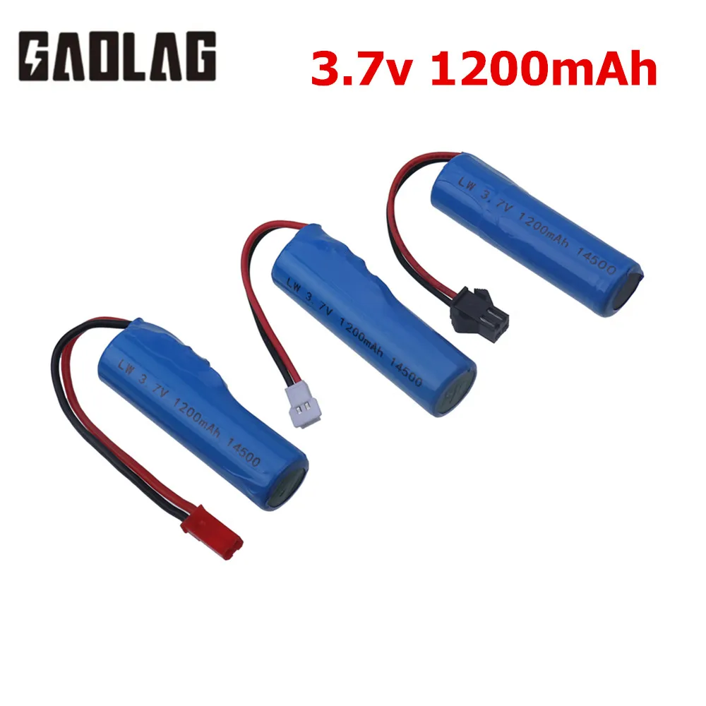 3.7v 1200mah 14500 battery For JJRC C2 D828 RC Stunt Dump Car 3.7v 1s Li-ion Battery For TKKJ H116 2.4GHz 4 Channel Mini RC Boat