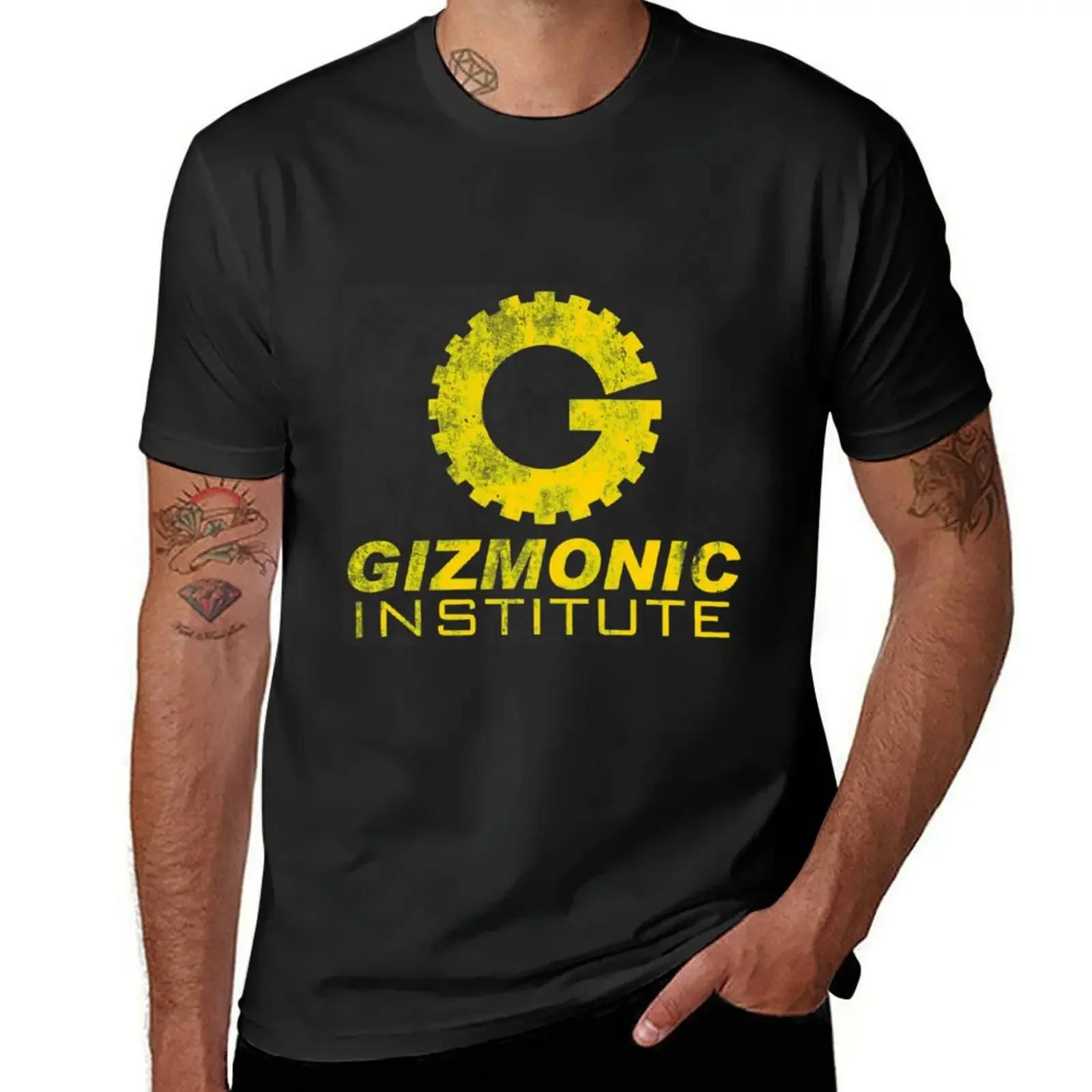 

Mst3k T-ShirtGizmonic Institute, distressed T-shirt vintage clothes summer top plain t shirts for men