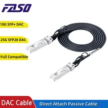 25Gb SFP28 DAC Cable 10G SFP+ Passive Direct Attach Copper Twinax DAC Cables 0.5-10m For Cisco/MikroTik/Ubiquiti/TP-Link Switch
