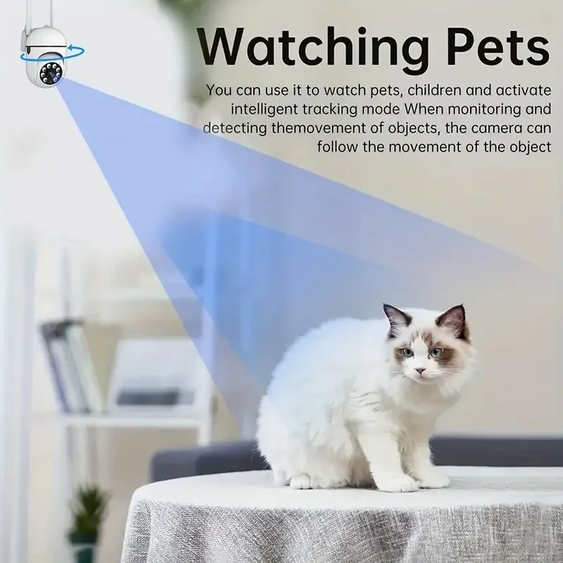 BoyKeep Ease Life App WiFi Smart Security Camera, Two-way Audio PTZ Motion Detection, Color Night Vision, Alarm Push Notifica