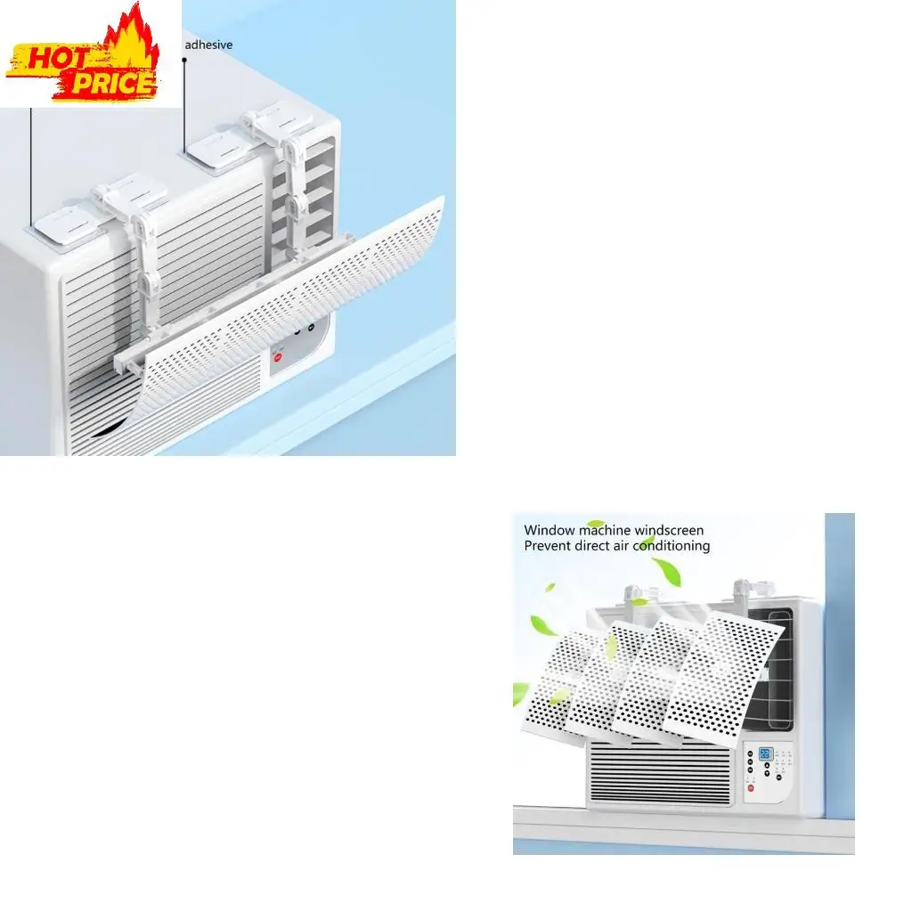 Air acondicionador Bloqueador Tipo ventana aire acondicionado Escudo viento FOOFLE para habitaciones Salas y