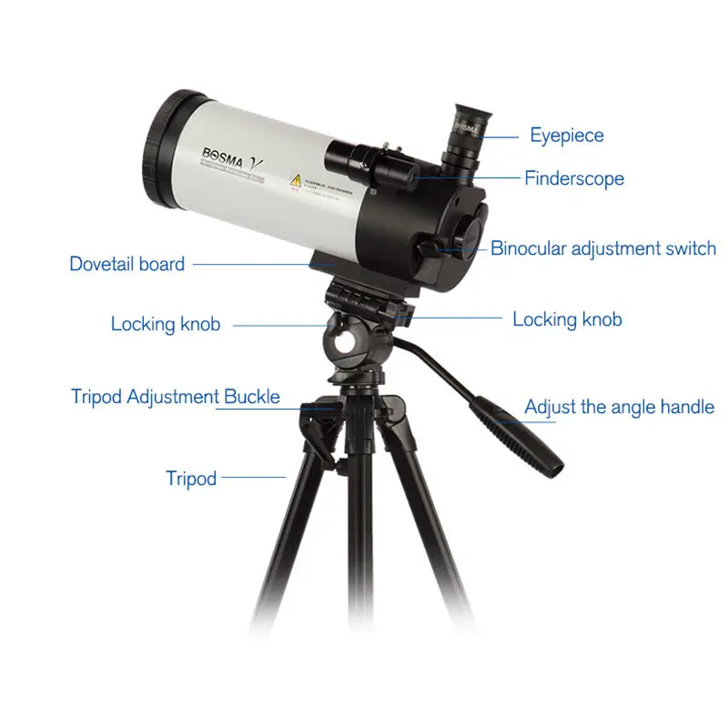 RTS 102/1400 Maca Astronomical Telescope Stargazing Binoculars Landscape Lens Goes Outside