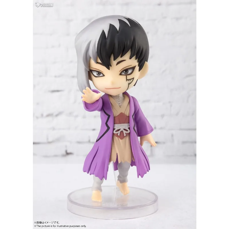 Bandai genuíno figuarts mini série versão normal 041 pedra deus qiankong e 042 luz névoa ilusão estatuetas japonesas coletar