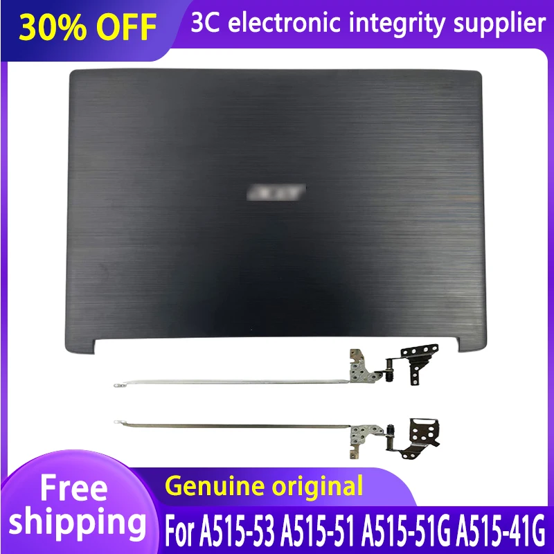 

NEW For Acer Aspire 5 A515-41G A515-51 A515-51G A515-53 Laptop LCD Back Cover TOP Cover Bezel Hinges Black