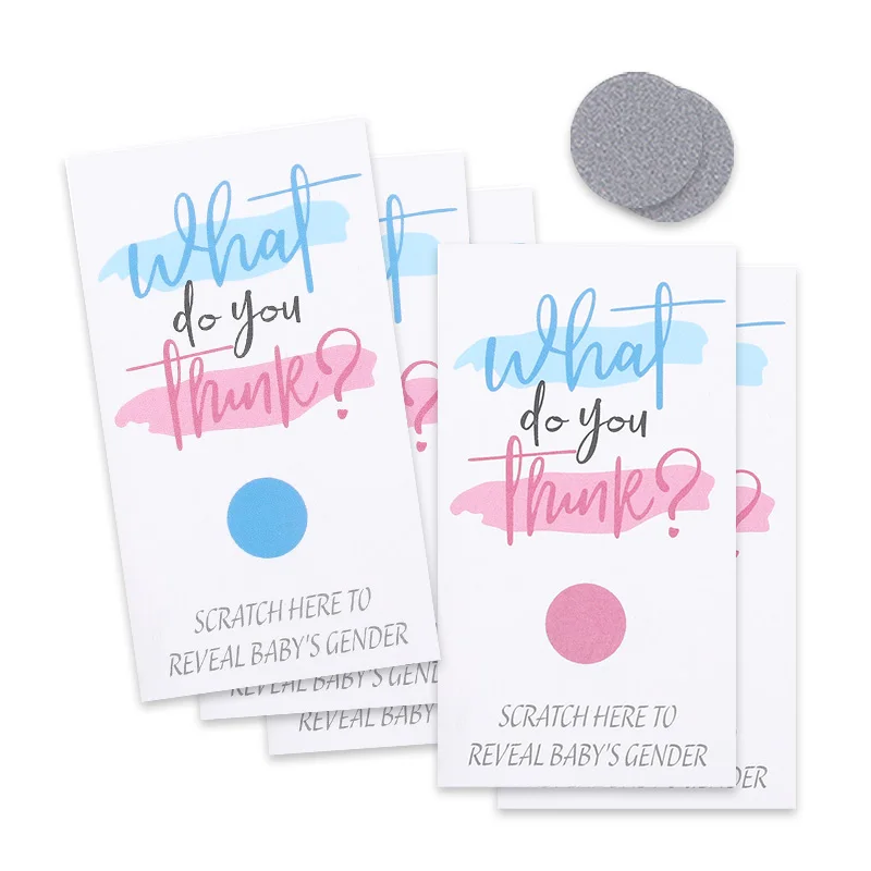 

10 Sheets Boy or Girl Game Scratch Cards for Team Girl Boy Birthday Baby Shower Party Decoration Gender Reveal Favors Supplies