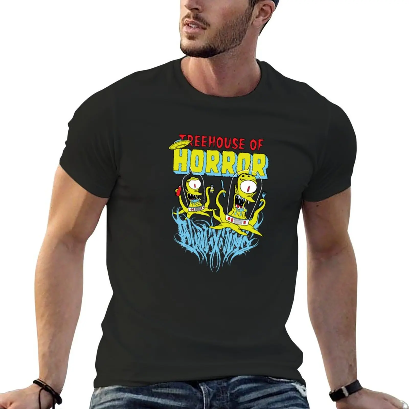 Kang and Kodos treehouse of horror T-Shirt new edition plus size tops graphic shirts plain mens t shirts casual stylish