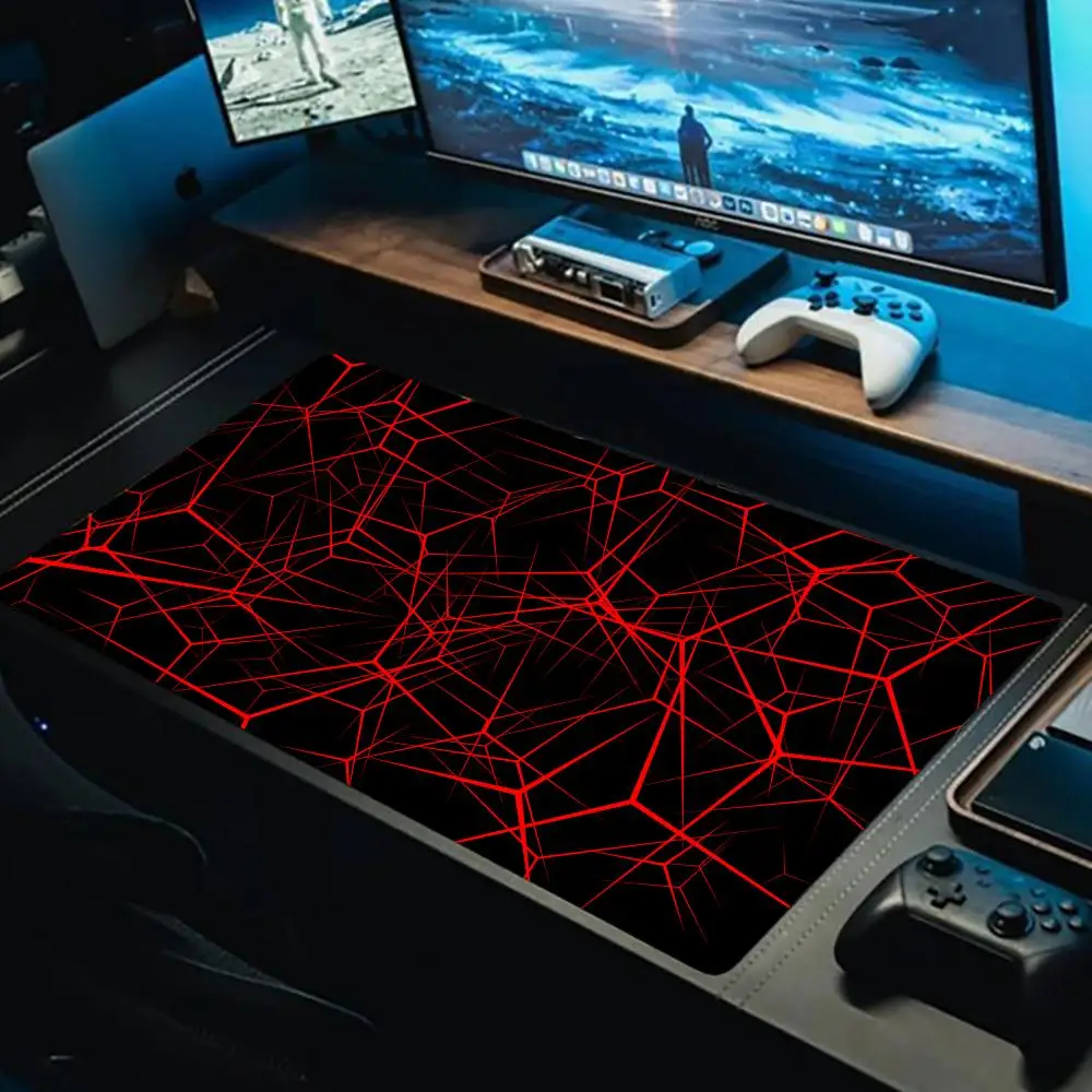 

Radiation Geometric Art Mouse Pad Large Gamer Rubber Mouse Mat XXL Computer Gaming Locking Edge MousePad Keyboard Desk Mice Pads