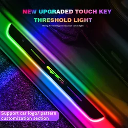 Customized For KN GT LINE KX5 Stinger Sportage K5 RIO morning Car Door Sill Light LED Welcome Pedal Projector Threshold Lamp
