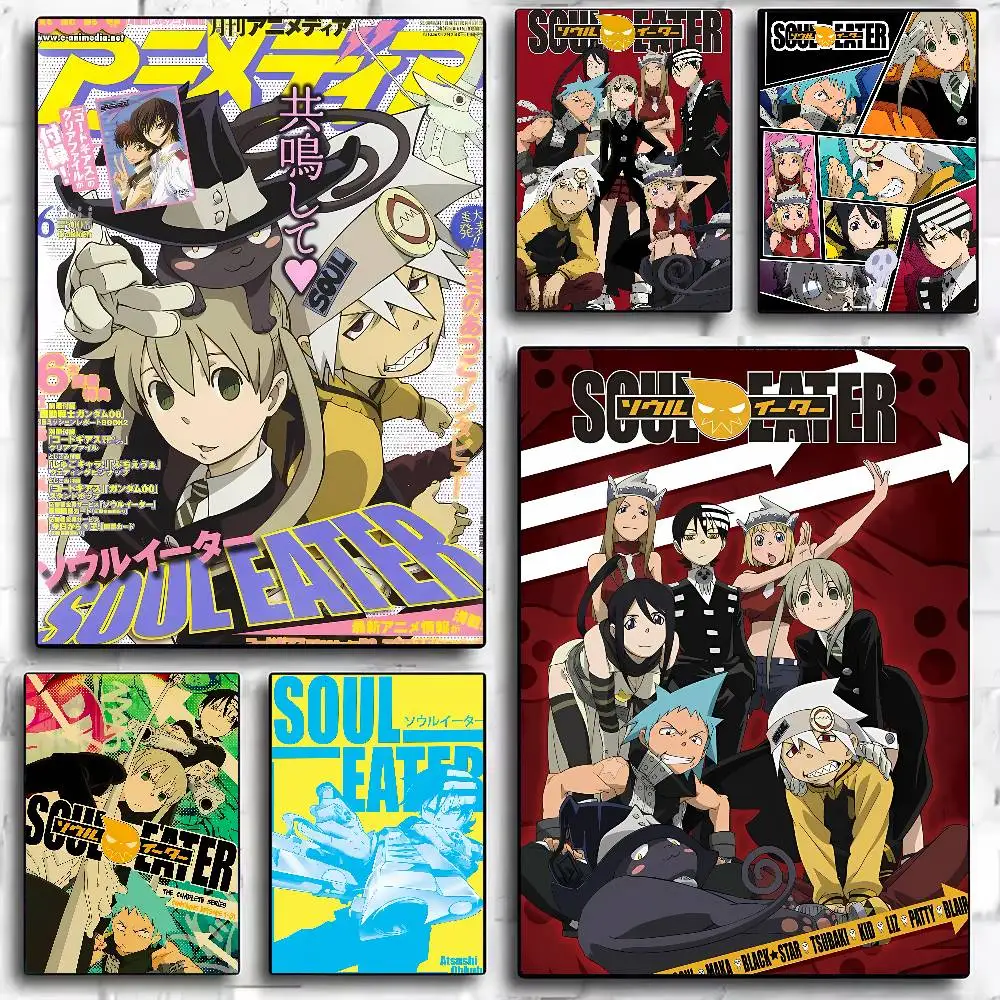 Hot Gift Frameless Poster Personalized Gift For Lovers Customizable Decorative Home Decor S-soul Eater Anime