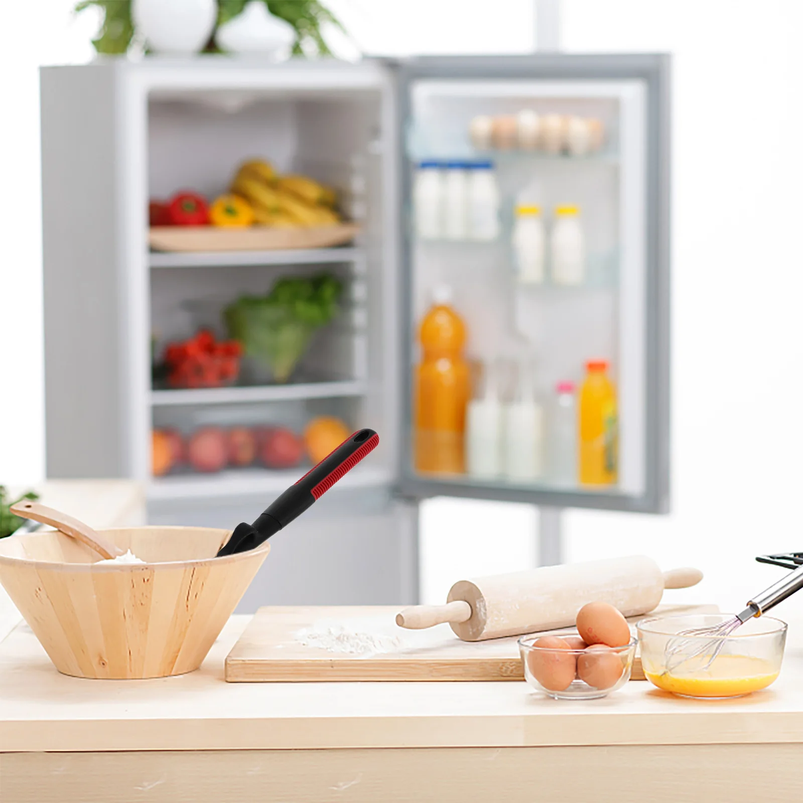 

Silicone Spatula Scraper Baking Tool Fondant Spoon Black Gel Child Butter Cream No Burrs Safe Comfortable Easy Clean Durability