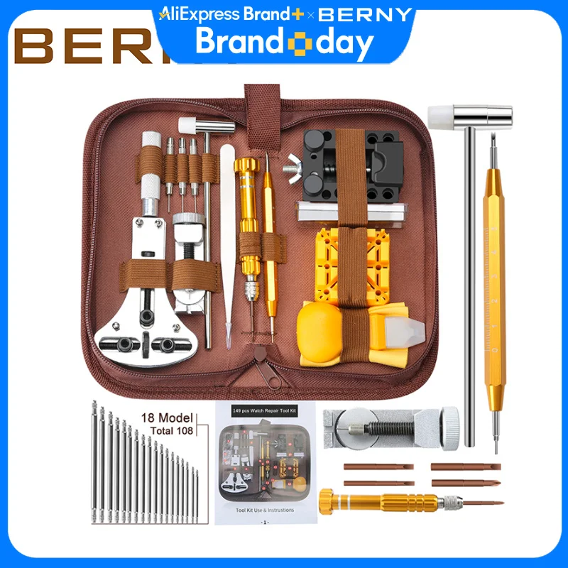 berny-watch-repair-tools-kit-watch-link-pin-remover-case-opener-spring-bar-remover-watch-repair-set-dissolving-opener-149pcs