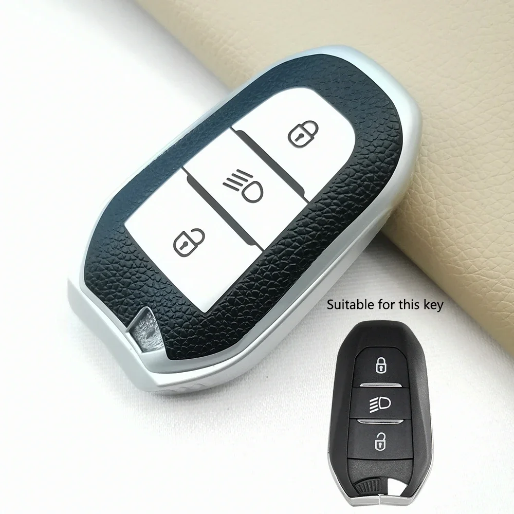 High Quality TPU Car Key Case Shell Cover for Citroen C4L CACTUS C5 C3 C6 C8 Picasso Xsara for Peugeot 3008 308 RCZ 508 408 2008