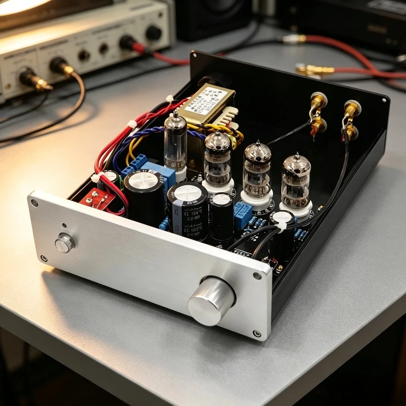12AX7B Tube Preamplifier HiFi Stereo Vacuum Tube Preamp Audio Amplifier