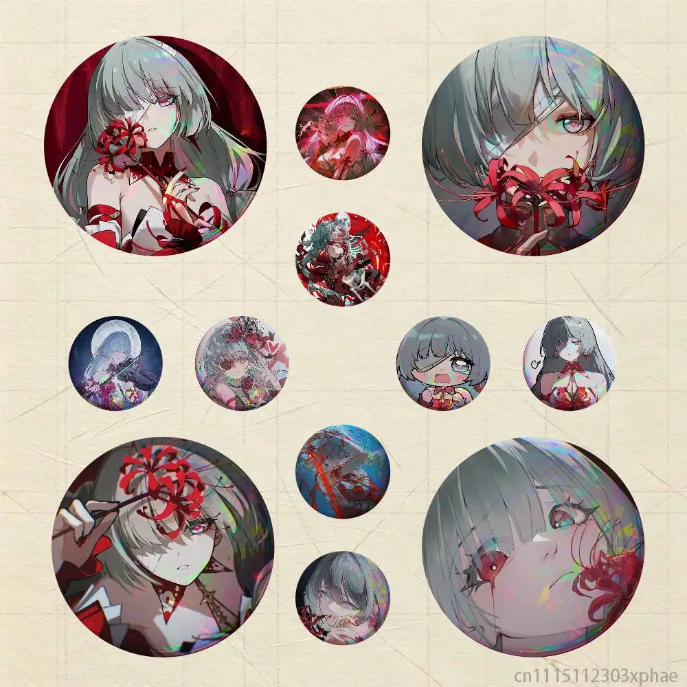 Wuthering Waves Phrolova Wuwa Badges 25 32 44 58 75 mm Round Customizable Wholesale Fan goods Self-made fan freebies