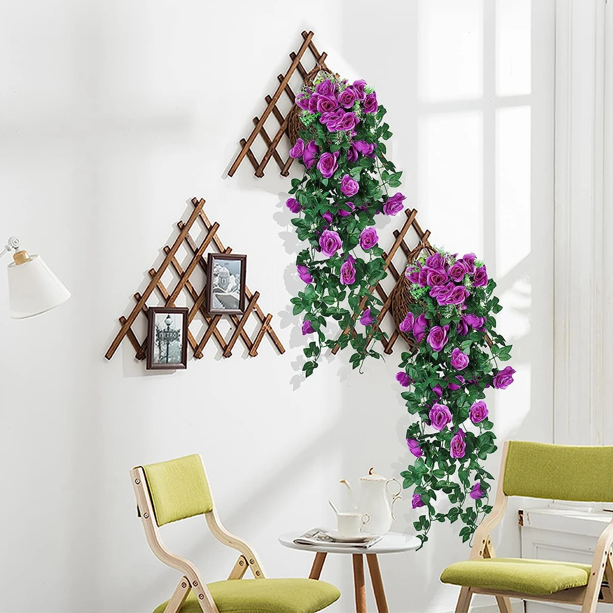 Künstliche Blumenranke, Dekorative Wanddekoration, Rosen-Girlande für Valentinstag, Heimdekoration, Bastelzubehör, Hochzeitsbogen und Kranz