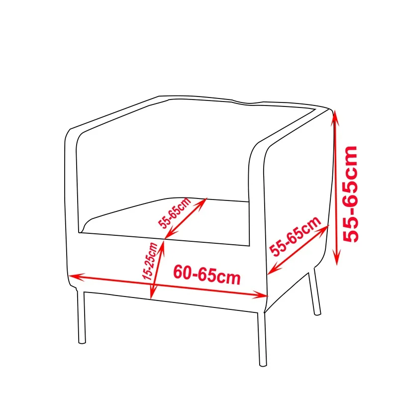 Квадратный однотонный чехол для кресла всесезонный Универсальный Эластичный полноразмерный чехол для дивана съемный пылезащитный однотонный чехол для дивана