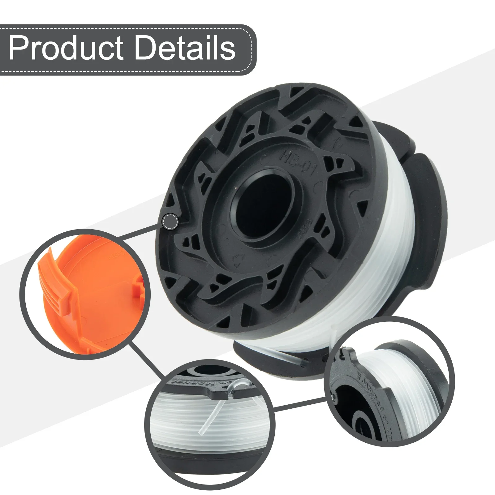 Grass Trimmer Spool for Black Decker Cap AF100 GL280, GL301, GL425, GL430 Auto Feed System and Reliable Performance