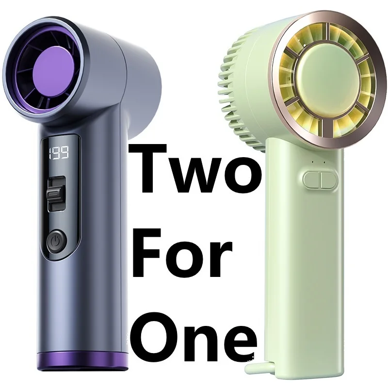 [اشتري واحدة واحصل على واحدة مجانًا] مروحة Xiaomini المحمولة المحمولة الصغيرة القابلة لإعادة الشحن طويلة المدى عالية الرياح الهواء المنزلي